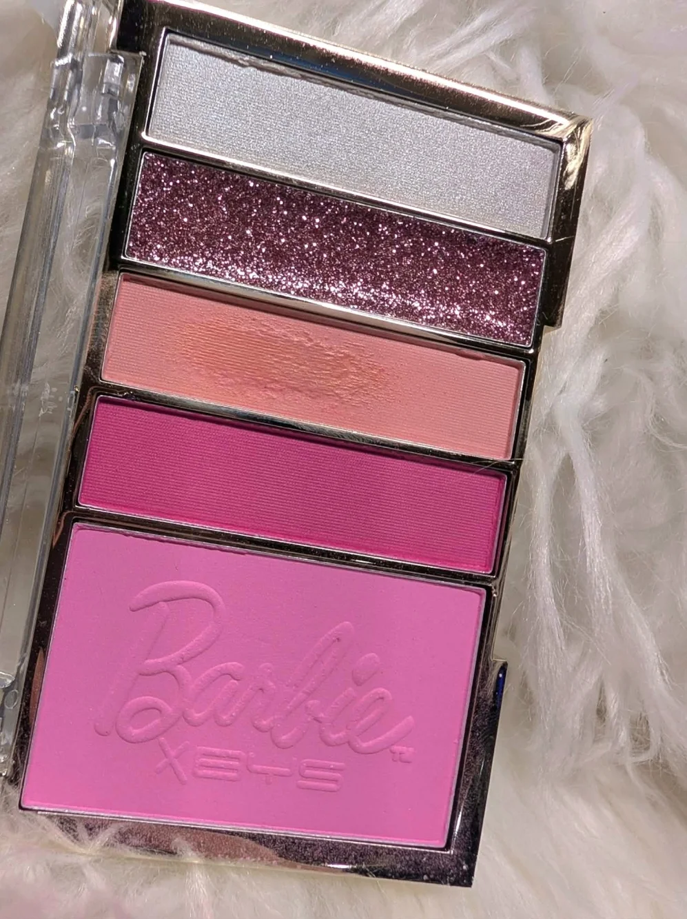 Limited Edition Barbie X Bys Pink & Rose Eyeshadow Palette with Shimmer Accent